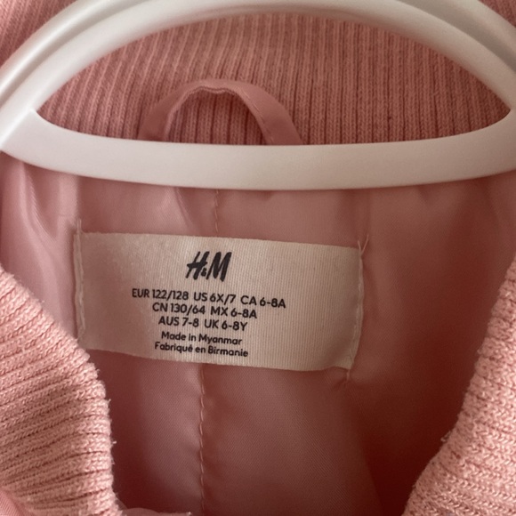 H&M kids pink bomber jacket - Picture 2 of 6